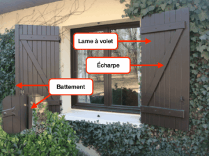 Volet en bois