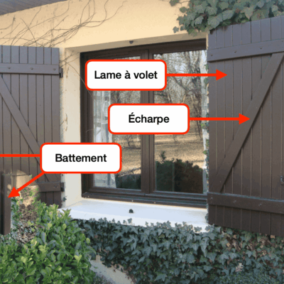 Volets en bois (pin maritime)