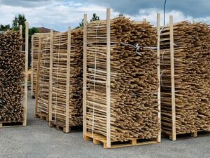 Ganivelle en noisetier