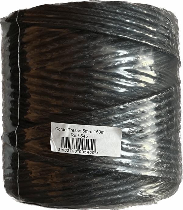 Corde tressée noire palombière