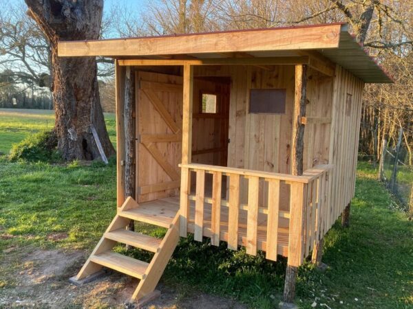 Clôture en planches de 1€
