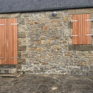 Écharpe pour volet bois exotique