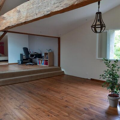 Parquet 140 éco avec finition huile cire chêne fumé