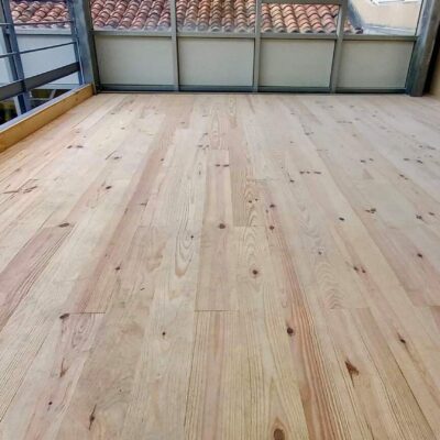 Parquet mezzanine vue dessous
